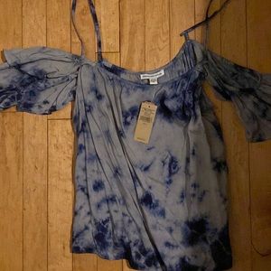 American Eagle flutter sleeve off the shoulder tank